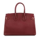 TL Bag Handtasche aus Leder mit Goldfarbenen Beschläge Rot TL141529