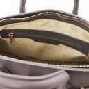 TL Bag Leather Handbag With Golden Hardware Grey TL141529