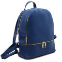 TL Bag Rucksack Tropfendesign aus Weichem Leder Blau TL142280