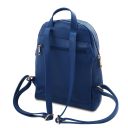 TL Bag Rucksack Tropfendesign aus Weichem Leder Blau TL142280