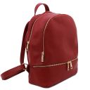 TL Bag Rucksack Tropfendesign aus Weichem Leder Rot TL142280