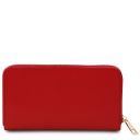 Ilizia Esclusivo Portafogli in Pelle zip Around Rosso Lipstick TL142317