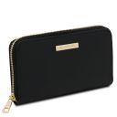 Ilizia Exclusive zip Around Leather Wallet Black TL142317