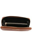 Ilizia Exclusive zip Around Leather Wallet Cognac TL142317