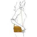 TL Bag Leather Shoulder bag Mustard TL142290