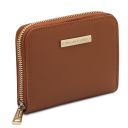 Leda Exclusive zip Around Leather Wallet Коньяк TL142320
