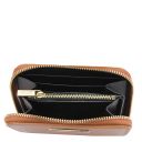 Leda Esclusivo Portafogli in Pelle zip Around Cognac TL142320