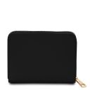 Leda Exclusive zip Around Leather Wallet Black TL142320