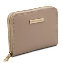 Leda Exclusive zip Around Leather Wallet Light Taupe TL142320