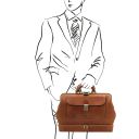 Giotto Elegante Bolso de Doctor en Piel con Doble Fondo Natural TL142344