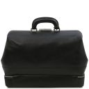 Giotto Exclusive Double-bottom Leather Doctor bag Black TL142344