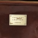 Papeete Kleidersack aus Leder mit Grosse Vortasche Braun TL142348