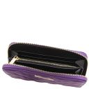 Penelope Exclusive zip Around Soft Leather Wallet Purple TL142316