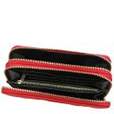 Ada Double zip Around Soft Leather Wallet Lipstick Red TL142349