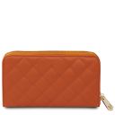 Ada Double zip Around Soft Leather Wallet Оранжевый TL142349