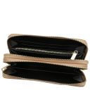 Ada Double zip Around Soft Leather Wallet Светлый серо-коричневый TL142349