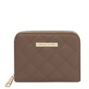 Teti Exclusive zip Around Soft Leather Wallet Taupe TL142319