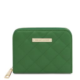 Teti Exclusive zip Around Soft Leather Wallet Green TL142319
