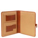 Adriano Leather Document Case With Button Closure Honey TL141203