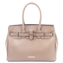 TL Bag Leather Handbag Nude TL142174