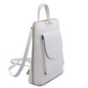 TL Bag Kleiner Damenrucksack aus Leder Weiß TL142092