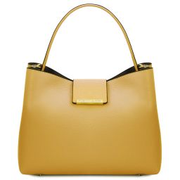 Clio Bolso Secchiello en Piel Amarillo pastel TL142356