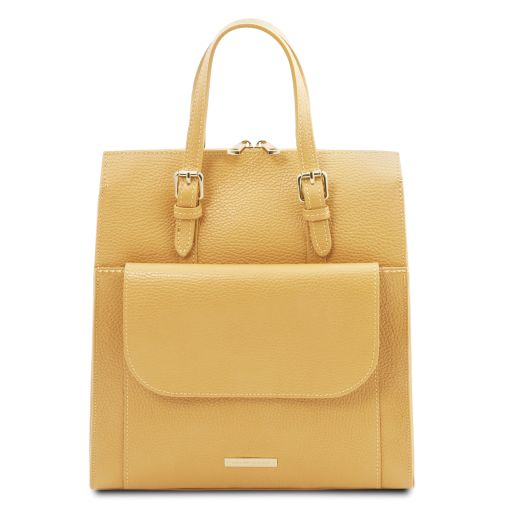 TL Bag Lederrucksack Für Damen Pastell Gelb TL142211
