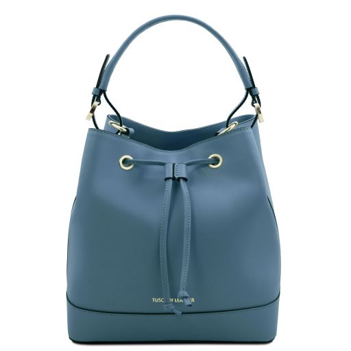 Minerva Sac Seau Pour Femme en Cuir Bleu clair TL142145