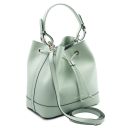 Minerva Leather Bucket bag Green TL142145
