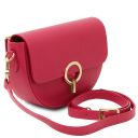 Astrea Sac Bandoulière en Cuir Fuchsia TL142284