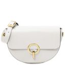 Astrea Schultertasche aus Leder Weiß TL142284