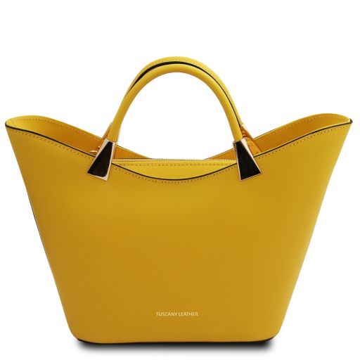 TL Bag Handtasche aus Leder Gelb TL142287