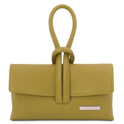 TL Bag Leather Clutch Green TL141990