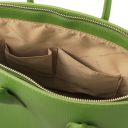 TL Bag Leather Handbag With Golden Hardware Green TL141529
