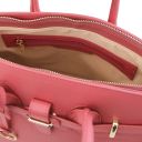 TL Bag Кожаная сумка с золотистой фурнитурой Розовый TL141529