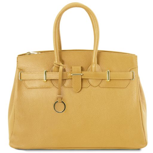 TL Bag Bolso a Mano con Detalles Color oro Amarillo pastel TL141529