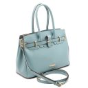 TL Bag Bolso a Mano en Piel Azul claro TL142174