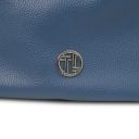 Charlotte Schultertasche aus Weichem Leder Blau TL142362
