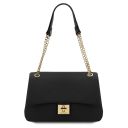 Elettra Borsa al Hombro en Piel Suave Negro TL142353