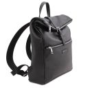 Denver Soft Leather Backpack Black TL142355