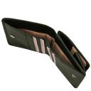 Exklusive Brieftasche aus Leder mit Münzfach Tannengrün TL142059