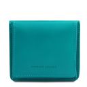Exklusive Brieftasche aus Leder mit Münzfach Turquoise TL142059