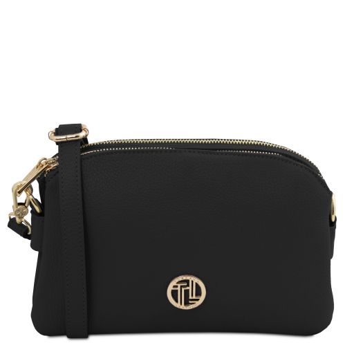 Lily Sac Bandoulière en Cuir Souple Noir TL142375