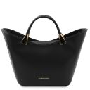 TL Bag Leather Handbag Black TL10198
