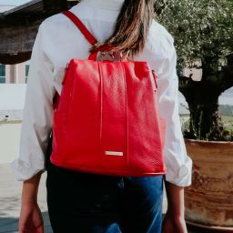 TL Bag Soft Leather Backpack Light grey TL142138