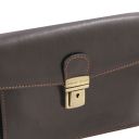 Tommy Exclusive Leather Handy Wrist bag for man Темно-коричневый TL140246