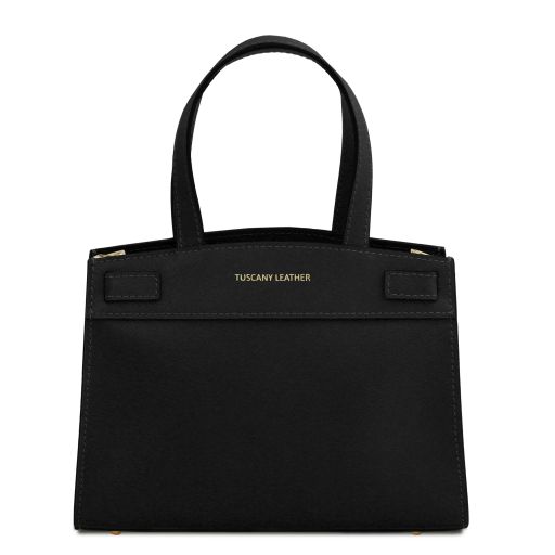 Musa Mini-Tasche aus Leder Schwarz TL142383