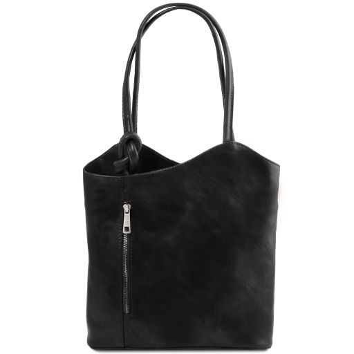 Patty Leather Convertible bag Black TL140691