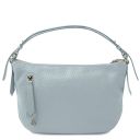 Margot Soft Leather Handbag Light Blue TL142386