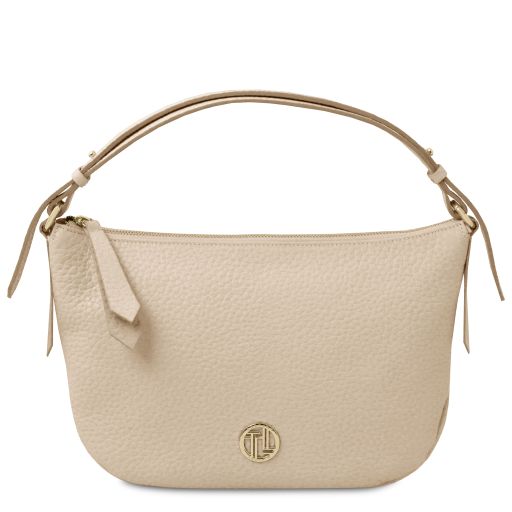 Margot Bolso a Mano en Piel Suave Beige TL142386